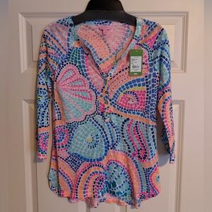 Lilly Pulitzer Egret Top, NWT
